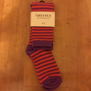 New Striped Knee High Socks